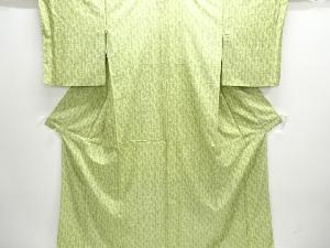 菊模様手織り紬着物